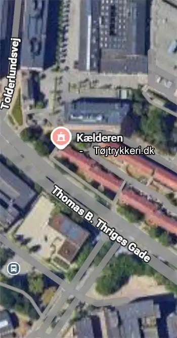Her ligger tøjtrykkeri.dk´s fysiske lokaler.